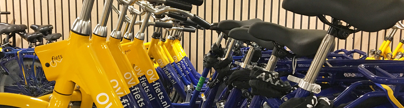 image of lots of OV-fiets bikes